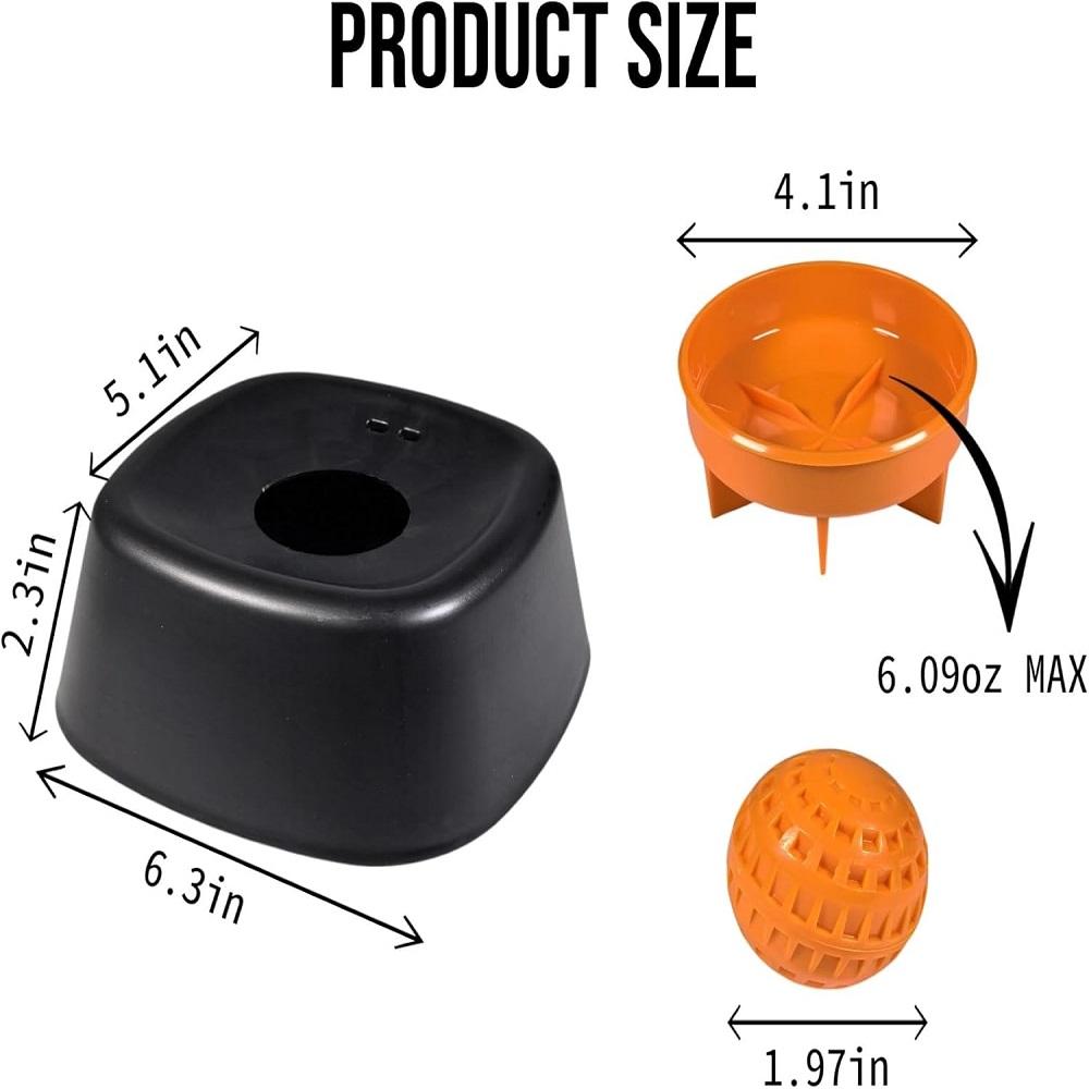 

Pet Liquid Lick Bowl - Slow Feeder For Cats & Dogs,Interactive Lick Mat Toy With Rolling Ball, For Wet Food & Yogurt, Anti-Choke DP2736-