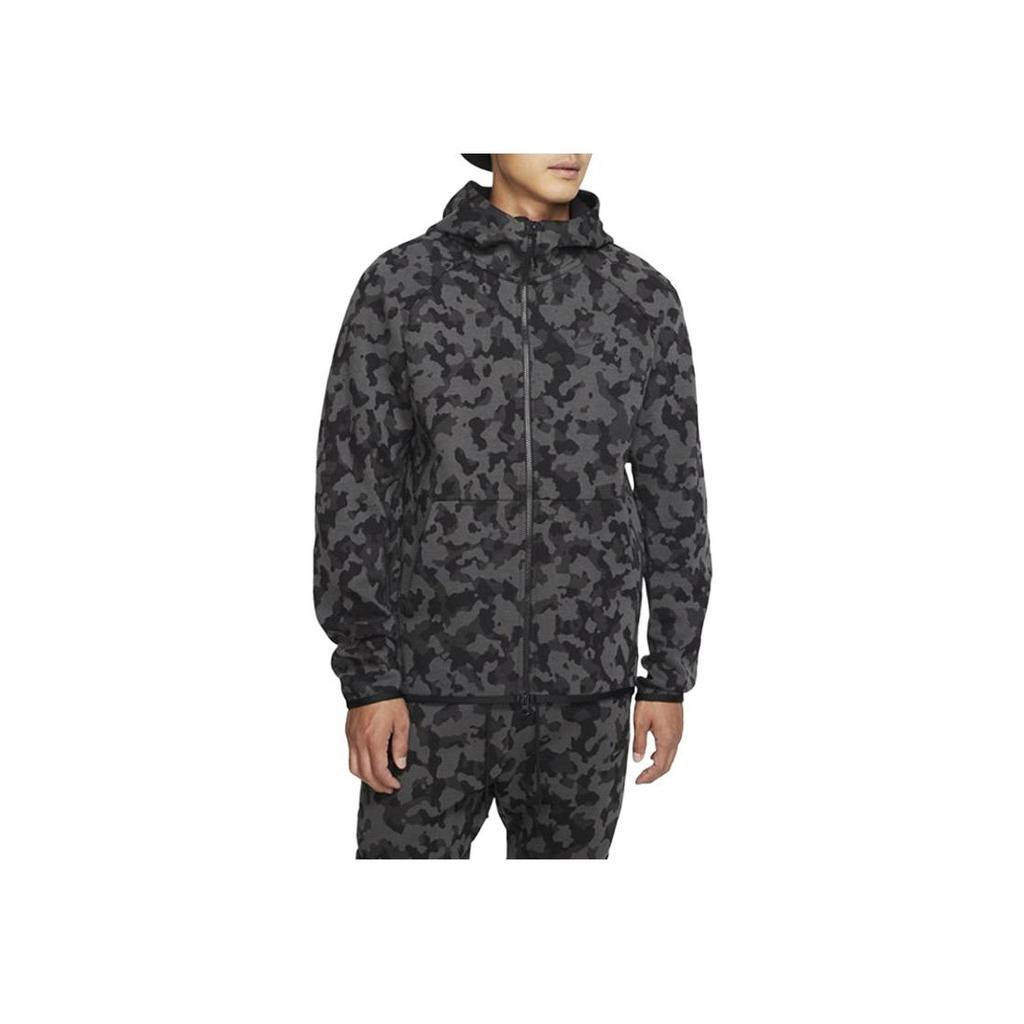 Nike Camo Zip-Up Hoodie Men Hoodies Black-Camo CJ5976-010