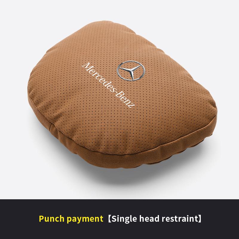 Car Sticker Mercedes Benz A B C E S V Class GLB GLC GLE Sprinter Pilot SLK SLC W203 W204 ML Car Headrest Neck Support Seat Soft