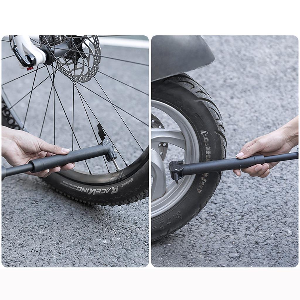 Compact Hand Bicycle Pump 80 PSI 5.5 Bar - Black