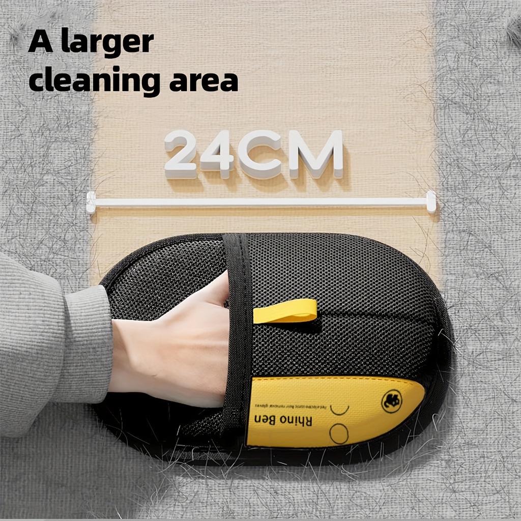 Pet Hair Remover Black Pet Static Hair Removal Gloves Essential for Cats and Dogs Home Durable Multi-role Hair Cleaning Tools