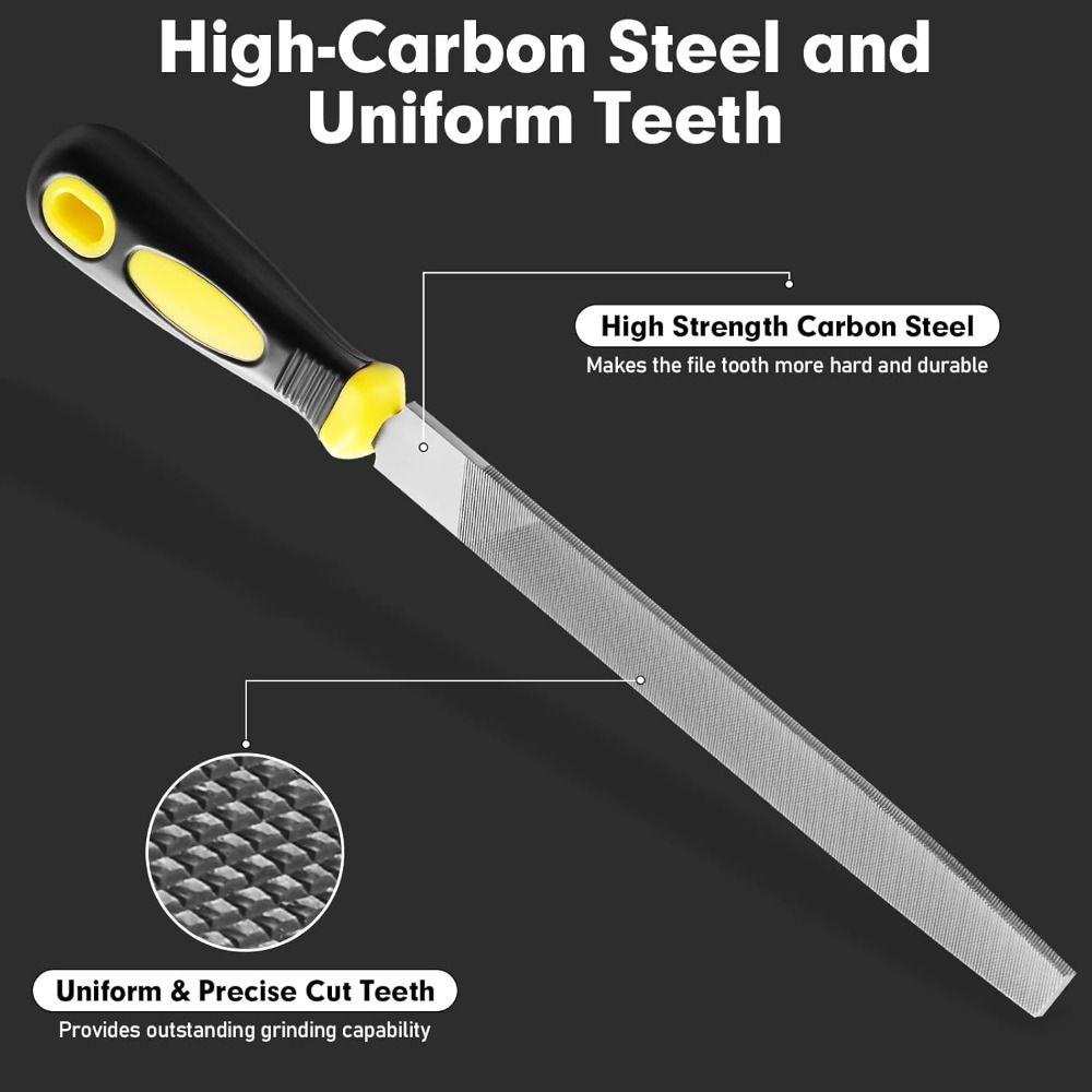 Durable Hand File High Carbon Steel Metal File New Trimming Shaping File Metal Wood and Stone