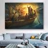 Jesus Christus Leinwandbild Kunst Von Angst zu Glauben Religiöse Wanddekoration Poster Druck für Heimdekoration