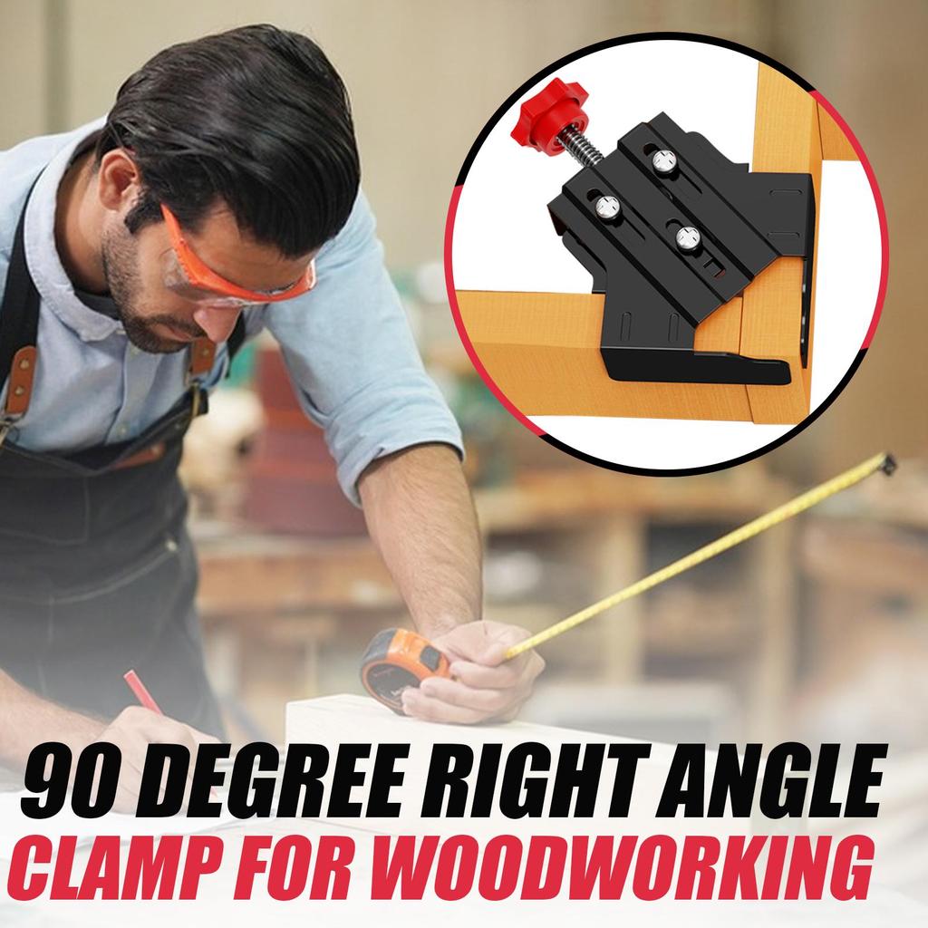 Right Angle Clamps For Woodworking Heavy Duty Adjustable Jaw Tool Spring Loaded Woodworking Clamp For Dad Birthday Men Photo