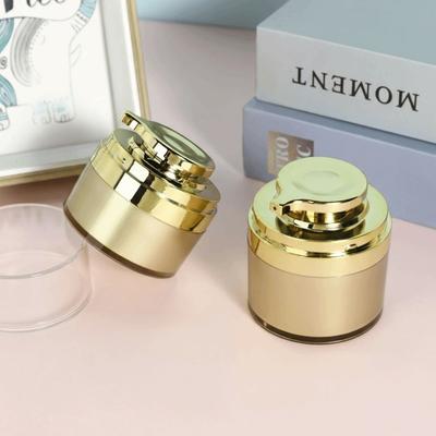 Portable 30g Vacuum Bottle 50g Lotion Cosmetic Storage Jar Leakproof Press Acrylic Cream Jar Skincare Container
