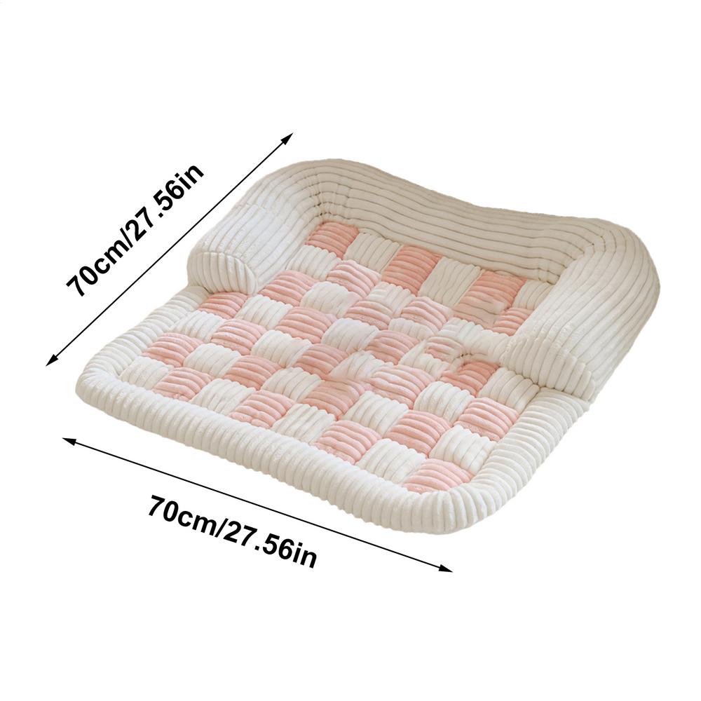Couch Cover For Dogs Washable 27.56 Inch Square Thick Non-Slip Pad Washable Cat Couch Bed For Furniture Protection Home