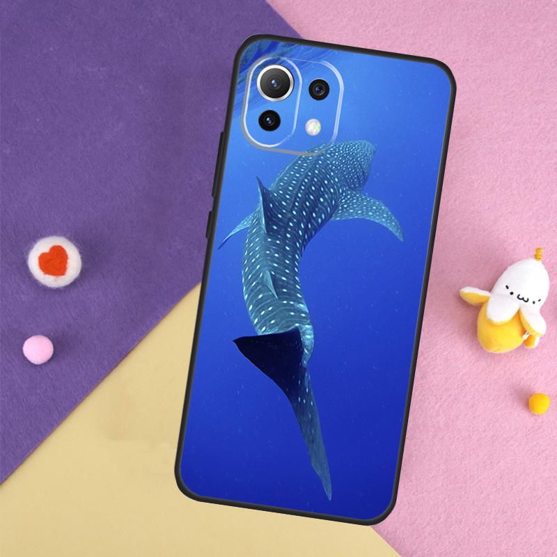 Ocean Whale Shark Swimming Case For Xiaomi 14T 11T 12T 13T Pro 13 14 15 Ultra POCO X7 Pro X3 X5 X6 F5 F6 M6 Pro Cover