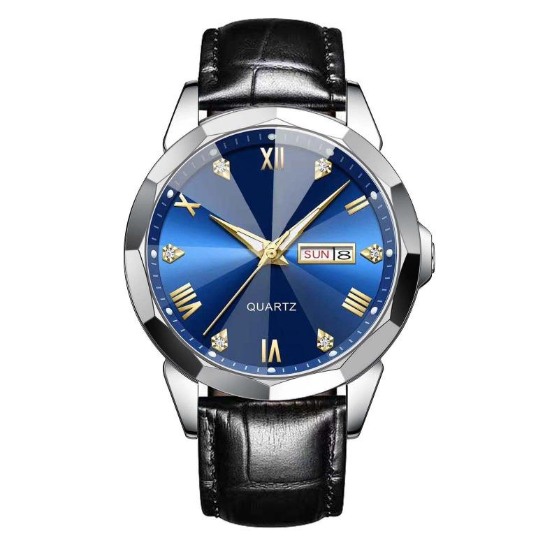 New Business Men's Watch Double Calendar High-end Quartz Men's Watch Fashion Multi-function Watch Non-mechanical Watch