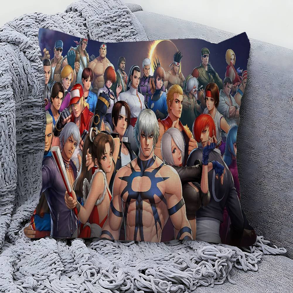 Fighting Game K-King of F-Fights Personalized Pillow Cover Kids Bedroom Wild Party Decor Pillowcase kid Birthday shower Gift