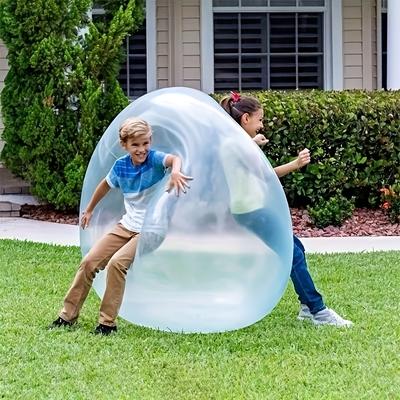 1 pz Palla a Bolle Gonfiabile-Trasparente TPR Riempita d'Acqua Palla Pat per Divertimento all'Aperto-Durevole & Facile da Gonfiare-Perfetta per Attività Familiari & Giochi di Festa