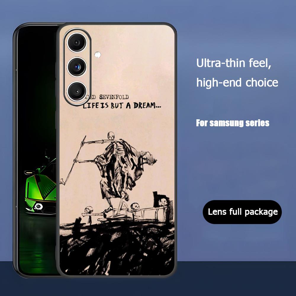 Band A-Avenged Sevenfold Hot Phone Case For Samsung Galaxy S25 S24 S23 S22 S21 S20 Plus Ultra Note20 Soft Black