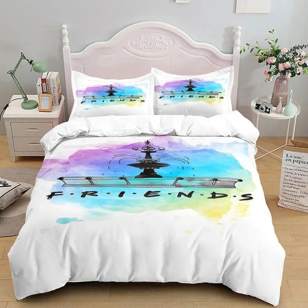 Lusso Nuovo Stampa 3D Friends Serie TV Set Biancheria da Letto Copripiumino con Federa Letto Matrimoniale Singolo Matrimoniale Queen Biancheria per la Casa Decorazione
