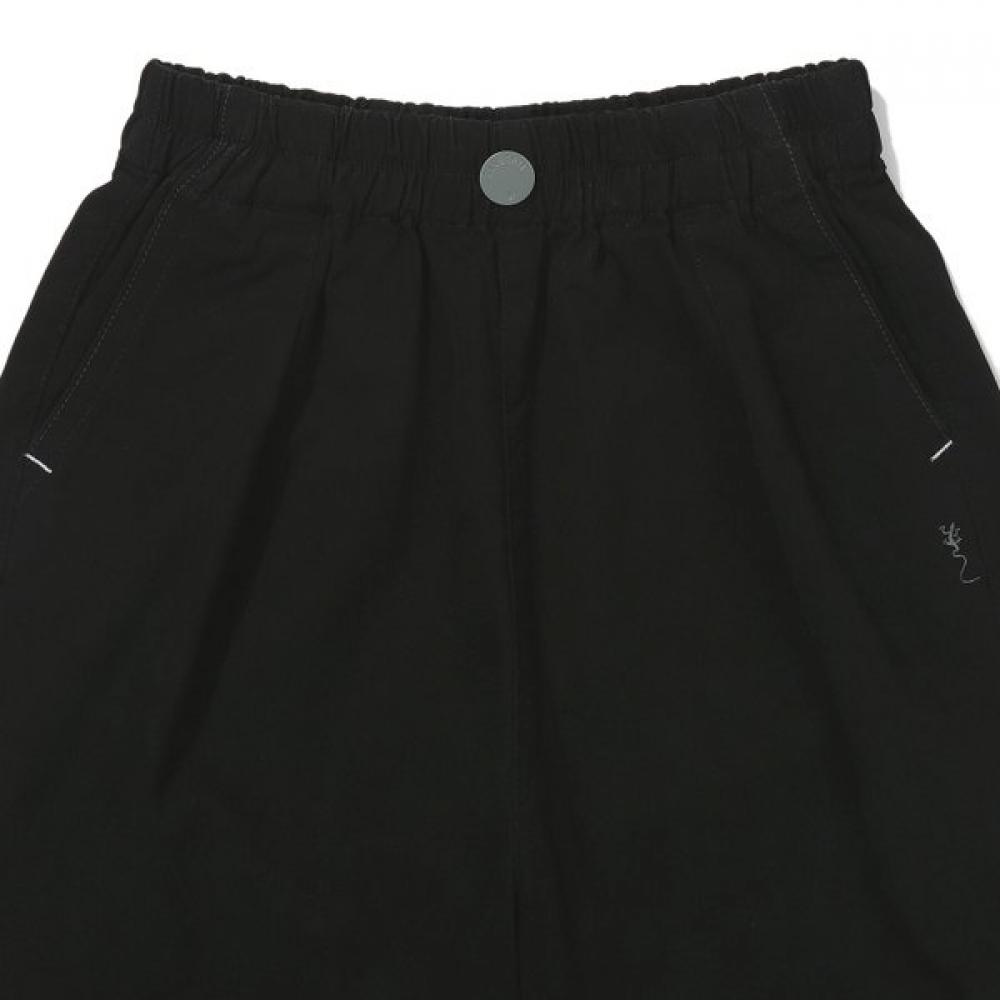 Bluetail Black Barrel Baggy Fit Woven Pants Aab1pt07bk
