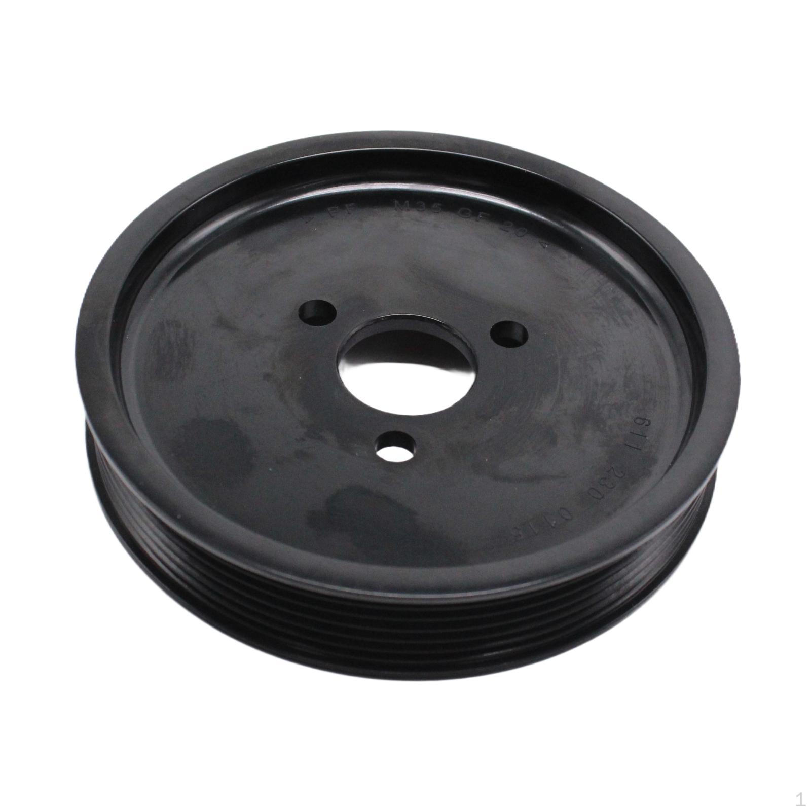 

Power Steering Pump Pulley Automotive Accessories Easy Installation Assembly Sturdy Replacement for