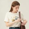 Women's Summer Cute Panda Print T-Shirt Casual Short Sleeve Cotton Top