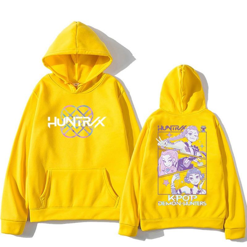 KPop Demon Hunters Hoodies Men and Women Sweatshirt Fashion Streetwear Oversized Y2K Pullovers Trends Kids Anime Top