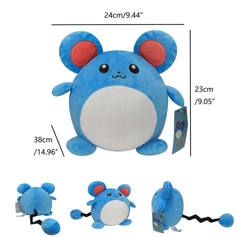 Squirtle Jigglypuff Plyšové hračky Charizard Marill Bulbasaur Vyplněné panenky Kreslené panenky Kawaii Dárek k narozeninám