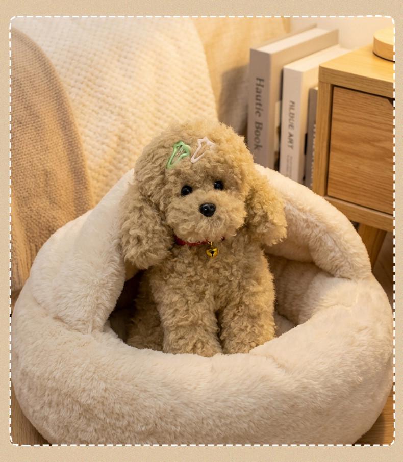Cute Realistic Teddy Dog Plush Toy - Children's Birthday Gift & Desk Companion