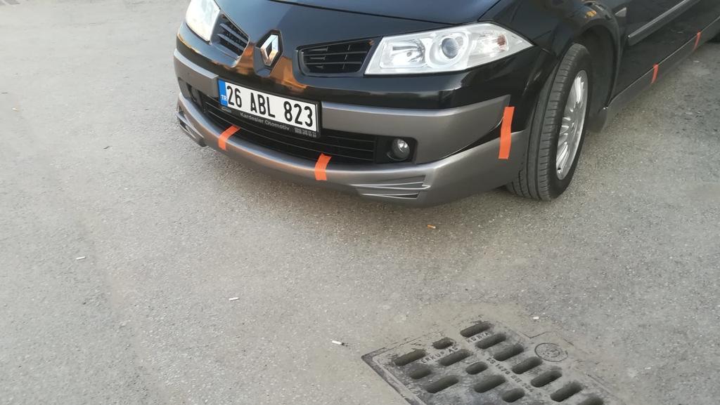 Spoiler față (pentru pictură) pentru Renault Megane II 2004-2009