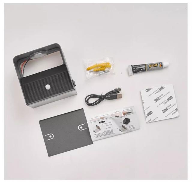 USB Rechargeable Magnetic LED Wall Light with Motion Sensor - No Wiring or Drilling Needed
