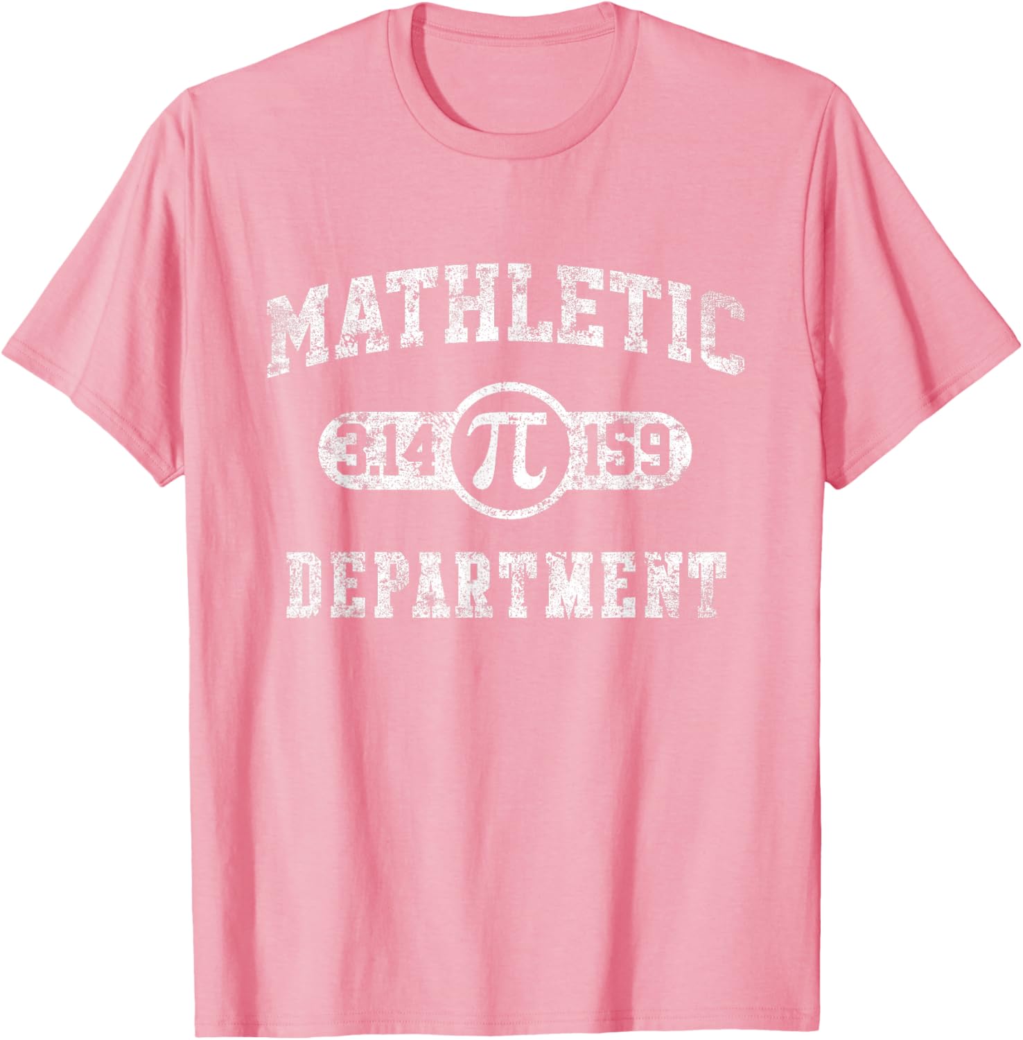 Mathletic Department 314159 Pi Day Math Teacher Vintage TShirt Funny Math Teacher Graphic Tee Casual Cotton TShirt S