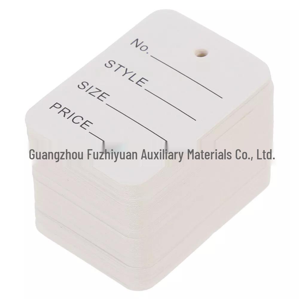 3,5x5CM Anpassad Blankt Papper Klädhänglapp - Personlig Kartong Klädetikett.
