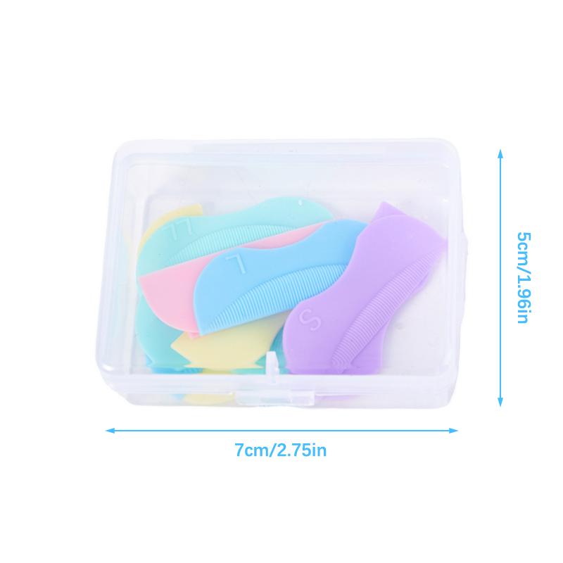 5 Pair Lash Lift Lifting Curlers Curl Silicone Shields Pads Multicolor Reusable