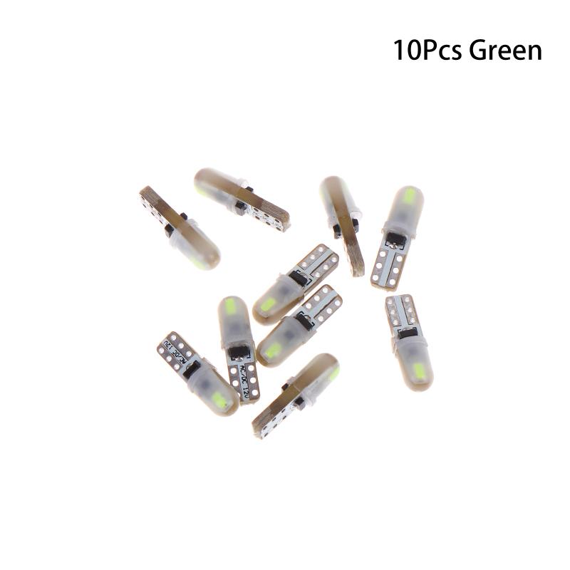 10pcs T5 LED Bulb 3014 2SMD Car Dashboard Instrument Cluster Light Set Suited for Car Interior Panel Gauge Illumination