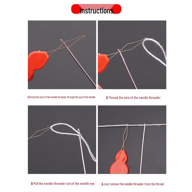 Seniorenfreundliches Einfädelwerkzeug für Nähmaschinennadeln