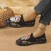 Fashion Fashion Designer Women's Flat Loafers Casual Cotton Comfortable Ladies Flat Shoes Slip-on Shoes Mujer De Pisos  Lolita Shoes
