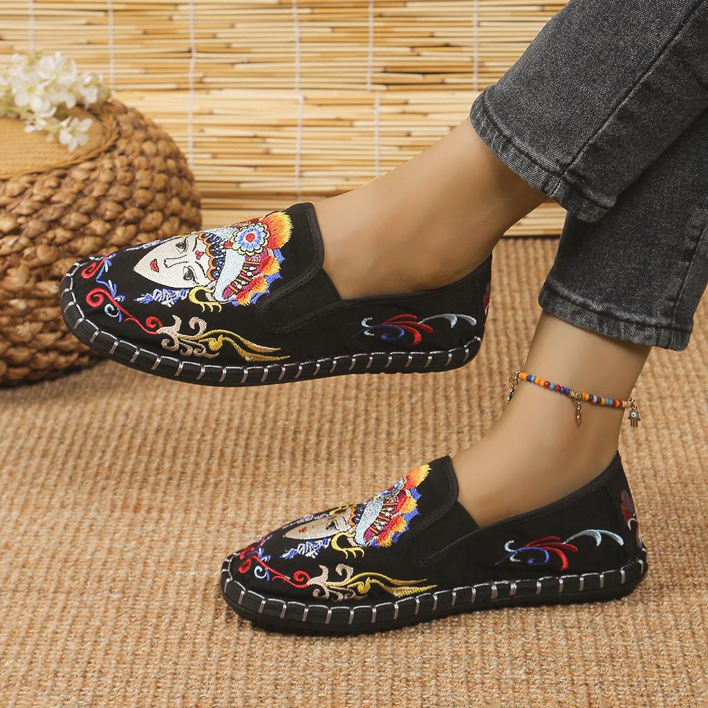 Fashion Fashion Designer Women's Flat Loafers Casual Cotton Comfortable Ladies Flat Shoes Slip-on Shoes Mujer De Pisos  Lolita Shoes