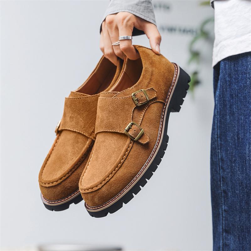 Fashion Retro Thick soled Men's Shoes Minimalist British style Office and Daily work Outdoor casual fashiona street shoes quality luxury
