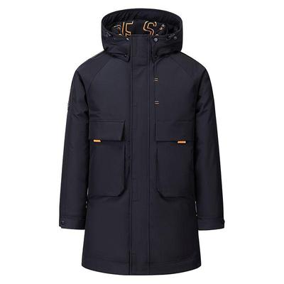 Men's Medium Length Down Jacket  Winter New Thickened Coat Warm and Cold Proof Clothing