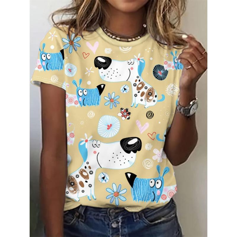 Funny Frog Cartoon Cat  3D Print T-Shirts Women's Streetwear Casual Short Sleeve T Shirt Harajuku Tees Y2k Tops Female Clothing
