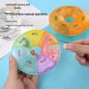 Colorful Seven-Day Moisture-Proof Pill Organizer - Large Capacity, Portable Medicine Box with 7 Compartments