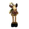 Christmas Cloth Doll Decoration Telescopic Long-Leg Reindeer/Snowman/Santa Claus Shelf Table Centerpiece