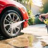 High-Pressure Car Wash Gun Set with Metal Extension and Rubberized Handle