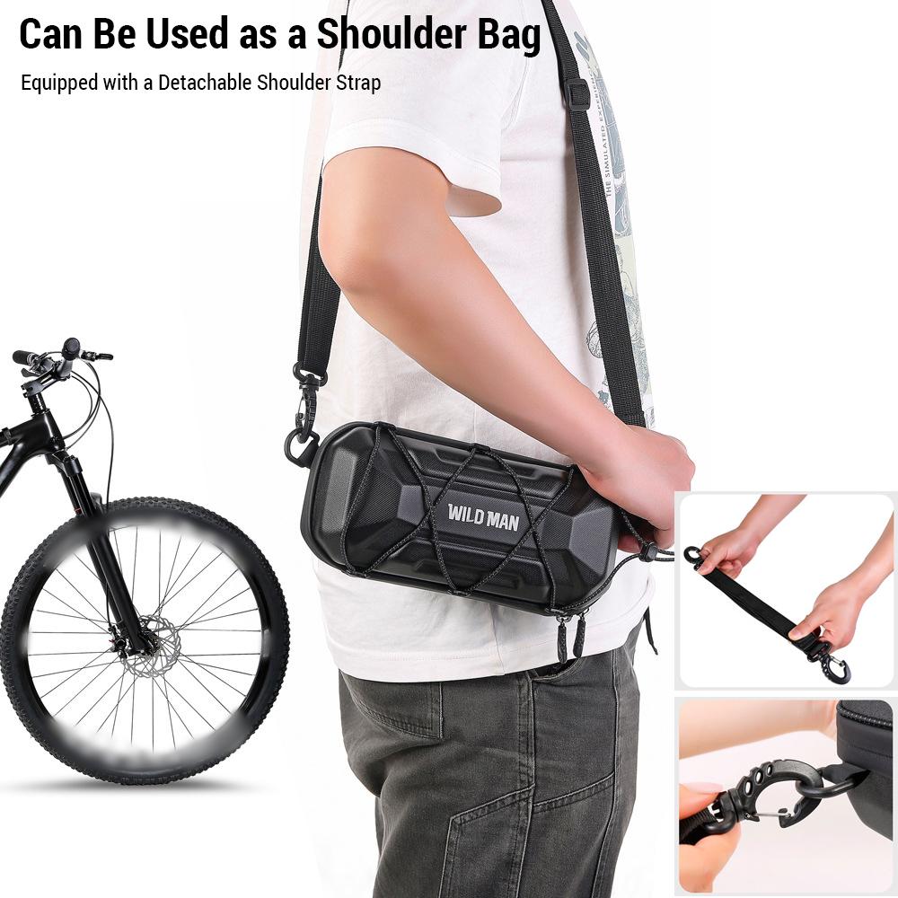 Mountain Bike Handlebar Bag Quick Release Bicycle Front Bag for Road/Folding Bikes Shoulder Bag
