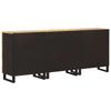 Sideboard 3 pcs Brown 60 x 33 x 75 cm Solid Mango Wood