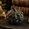 Gifts for Dark Aesthetic Lovers 3D Printed Halloween Skull Pumpkin Decorations, Skeleton Head Desktop Ornament, Decorative Relief Crafts Table