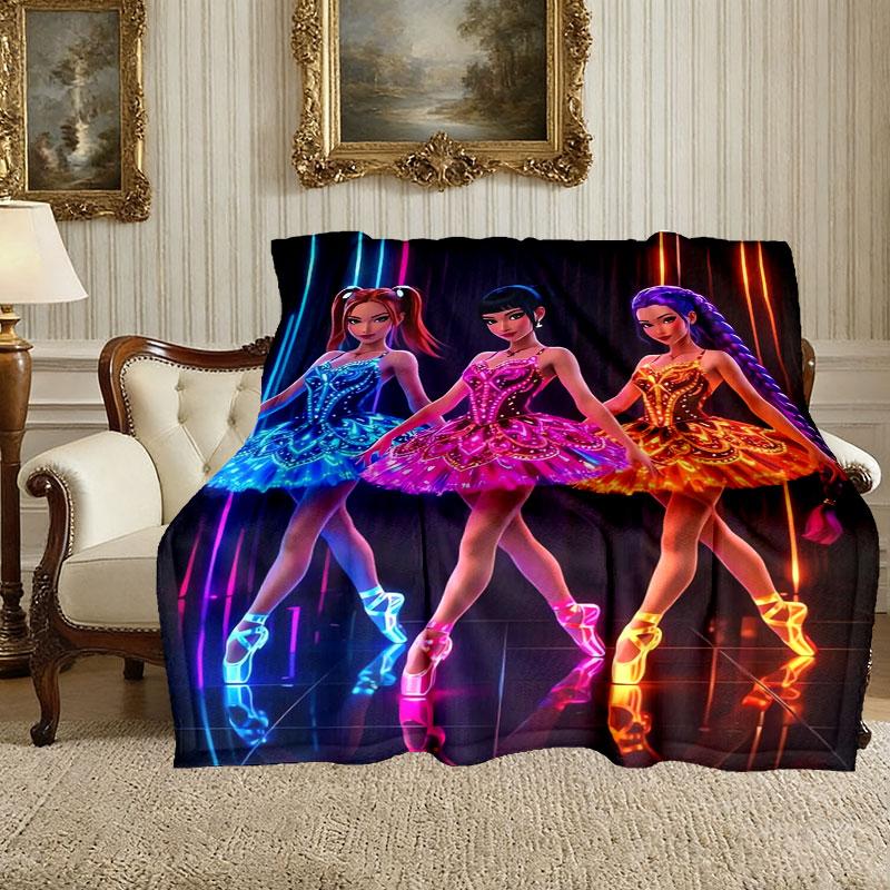 1pc Easy-Care Kpop Demon Hunters Blanket, Perfect for Couch, Bed, Home, Travel & More, Warm & Durable Printed Blanket