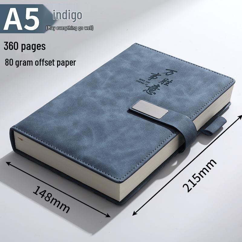 Custom B5 Notebook Gift Set with Thickened Cover, A5 Business Diary, and Logo Printing.