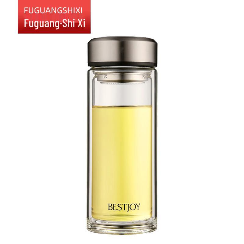 FUGUANG Shixi Nanometer Antibacterial Double-Layer Borosilicate Glass Bottle
