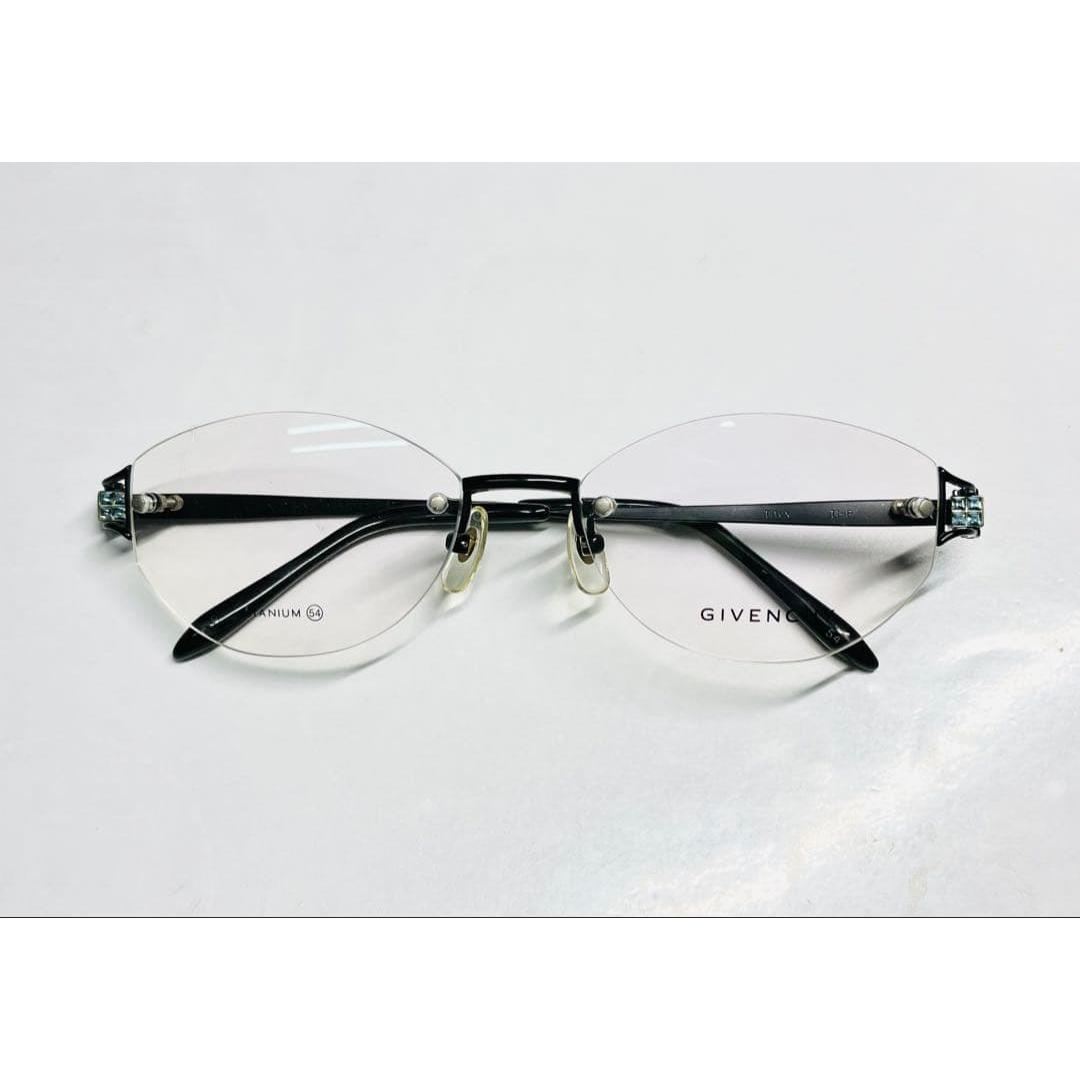 Used [Unused] GIVENCHY Glasses Two Point Rimless