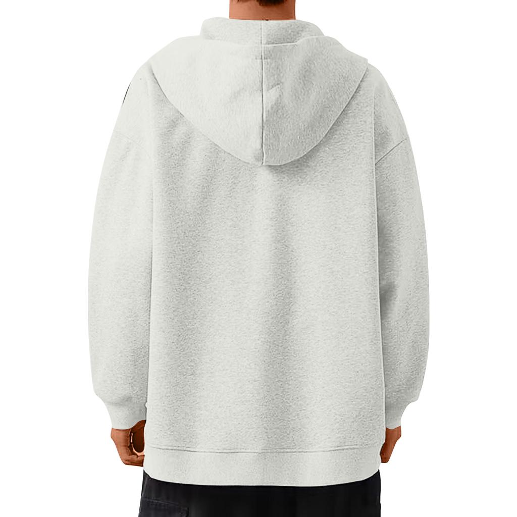 Men's Casual Zipper Contrasting Long Sleeved Jacket