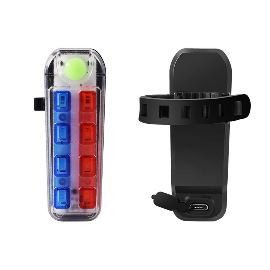 Bike Tail Light Bicycles Brake Rear Light Bike Waterproof Rechargeable 5 Lighting Modes Safety Warning LED Bike Light
