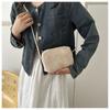 Summer Mini Handwoven Beach Bags for Women Small Fresh Crossbody Straw Pouch Square Bag Makeup Pouch