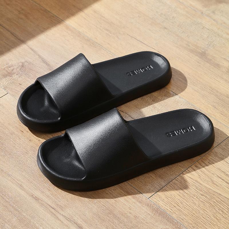 Striped cool slippers household, soft bottom eva deodorant home sandals women summer bath non-slip slippers