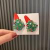 Festive Christmas Tree & Snowman Hair Clip for Kids