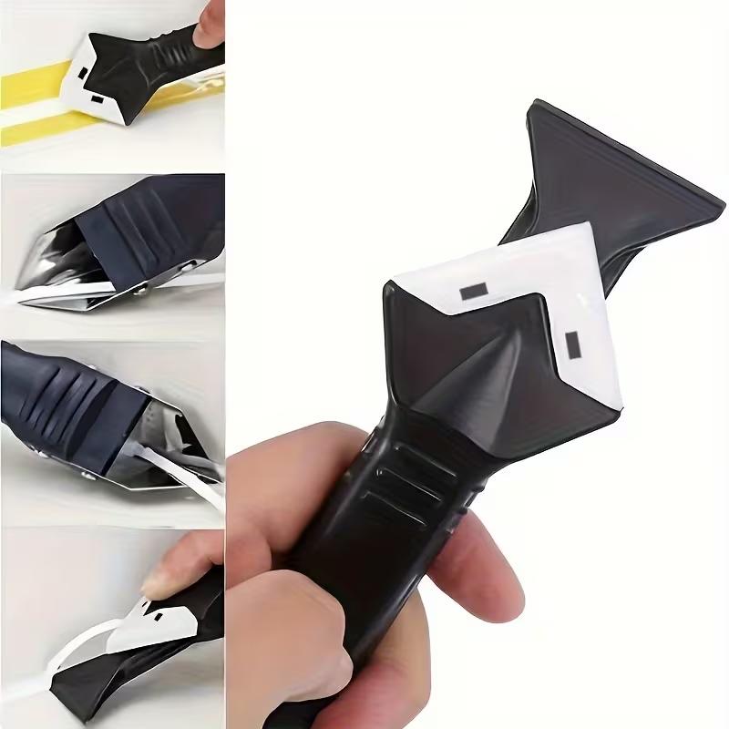 Caulk Remover Tools Kit, Grout Removal Tool, Sealant Finishing Tool, Glue Angle Scraper Tool For Window And Sink Renovations
